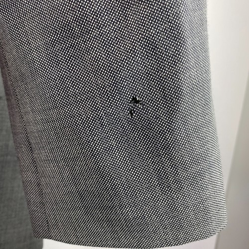 Lauren Ralph Lauren 52R Gray Birdseye Two Piece Suit 2 Button Jacket 50x27 Pants - Picture 6 of 15