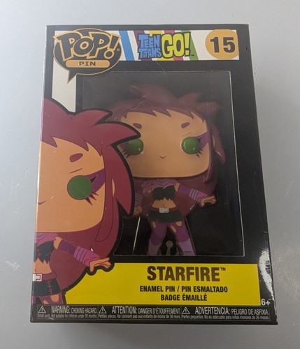  Funko Pop! Pin Teen Titans Go! Starfire #15 Emaille Pin Neu - Bild 1 von 6