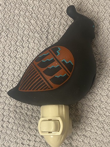 1974 Indianer Keramik Wachtel Vogel Nachtlicht Licht Vintage Arizona Geschichte - Bild 12 von 17