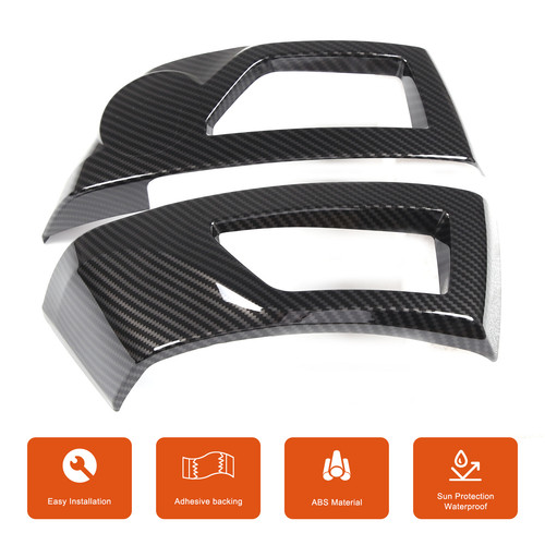 Fit For Toyota Tacoma 2011-2015 Carbon Car Air Vent Frame Cover W/O H2 H4 Button - Picture 5 of 21