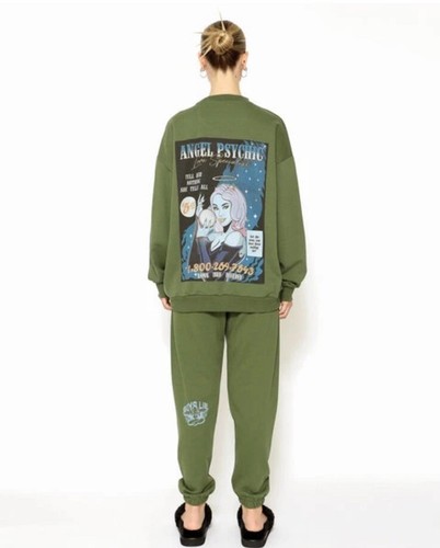 Jungen Lie Angel Psychic V2 Jogginghose in olivfarbener Größe Small neu ohne Etikett - Bild 4 von 9
