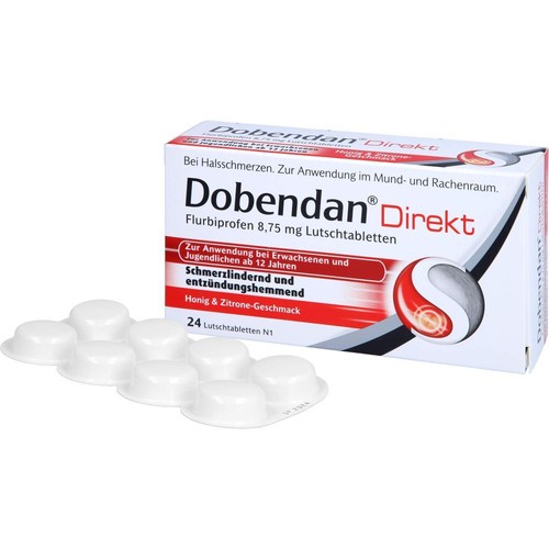 DOBENDAN Direkt Flurbiprofen 8,75 mg Lutschtabl. 24 St PZN 06866410 - Bild 2 von 6