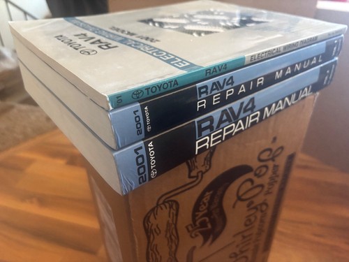 2001 TOYOTA RAV4 Repair Shop Service Manual Set_w/ ELECTRICAL WIRING DIAGRAMS - Picture 3 of 4