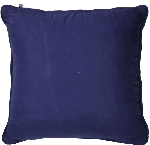 Alan Symond Seascape Tapestry Throw Pillow, 16"x16", Dark Blue Back, Zipper Pull - Picture 2 of 5
