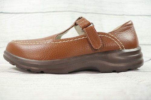 Dr Comfort Womens Shoes Lulu Mary Jane Leather Diabetic Slip On Brown 8.5 W - Picture 8 of 11