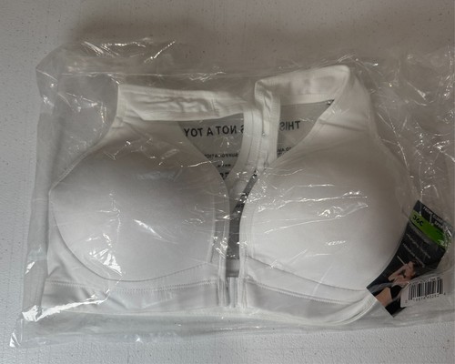 Athletic Works Womens Front Close Plunge Sports Bra - Size 36C - Picture 3 of 8
