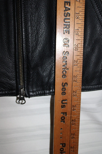 Harley Davidson Original Motorkleidung schwarz Leder Reitweste Seitenschnürsenkel L - Bild 17 von 17