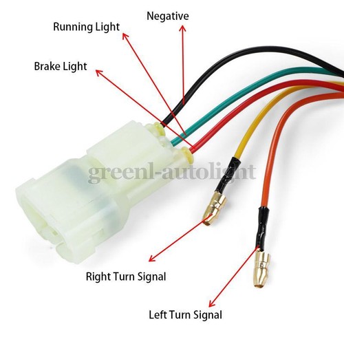 Motorcycle LED Brake Tail Light Turn Signal For Honda Grom 125 CBR650F NC700XD - Picture 9 of 10