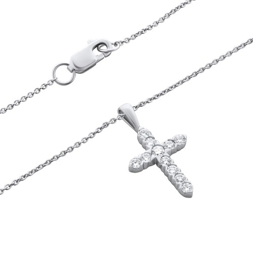 0.30Ct IGI Lab Grown Diamond Women's Necklace 14K Yellow Gold Plated 925 Silver - Picture 4 of 8