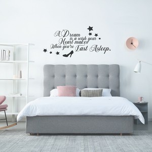 Details About Home Vinyl Wall Decal Stickers Inspirational Quotes A Dream Is A Wish Your