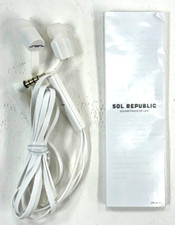 Orignal Sol Republic Jax 3.5mm Stereo Earbuds with Mic - White/White