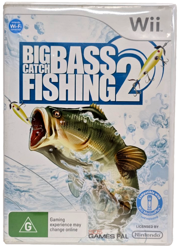 Big Catch Bass Fishing 2 Nintendo Wii PAL *Complete* With Rod - Picture 2 of 4