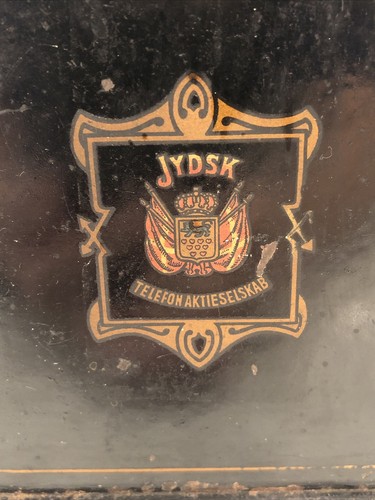 Great Antique 1920's Danish JYDSK Aktieselskab Telephone Table Lamp Converted - Picture 2 of 12