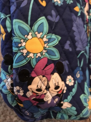 VERA BRADLEY Disney Mickey Minnie Mouse Large Tote Bag Purse NWOT Key Clip - Picture 12 of 12