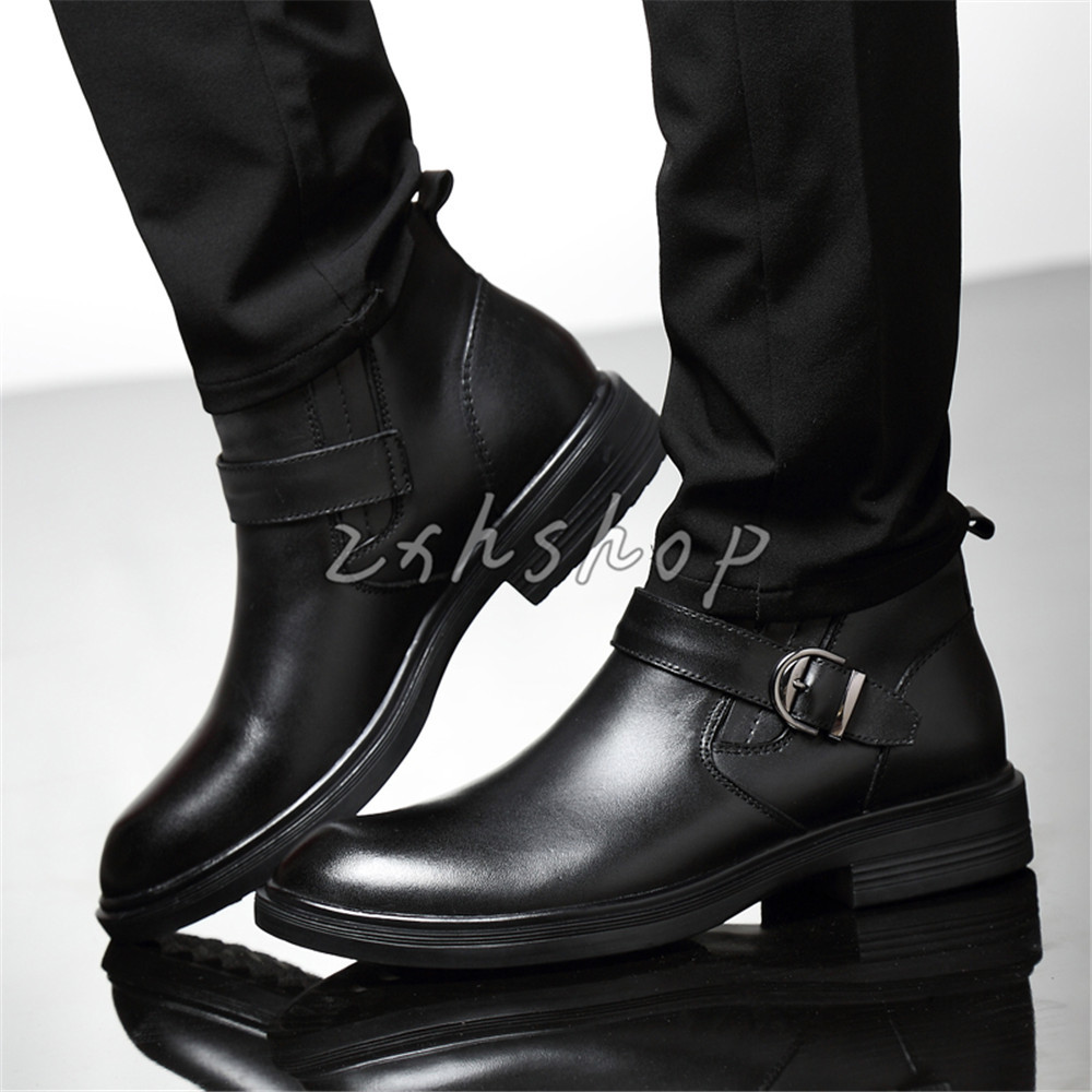 Herren Schwarz Winter Kunstleder Ankle Stiefeletten Winter Schwarz Chelsea-Stiefel Gr.36-48 8302af Herren Schwarz Winter Kunstleder Ankle Stiefeletten Winter Schwarz Chelsea-Stiefel Gr.36-48 8302af