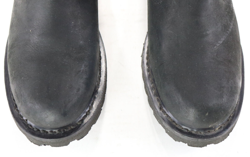 harley davidson womens black leather riding boots 6 zip pull slip ankle 8" bar - Picture 11 of 15
