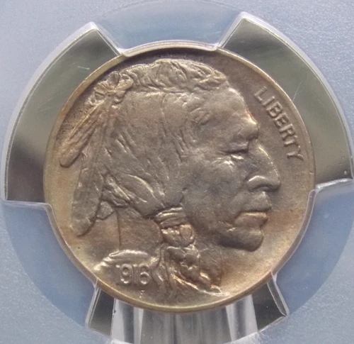 1916 "P" Indian Head BUFFALO Nickel 5c PCGS MS62 #955 Unc Uncirculated ECC&C Inc