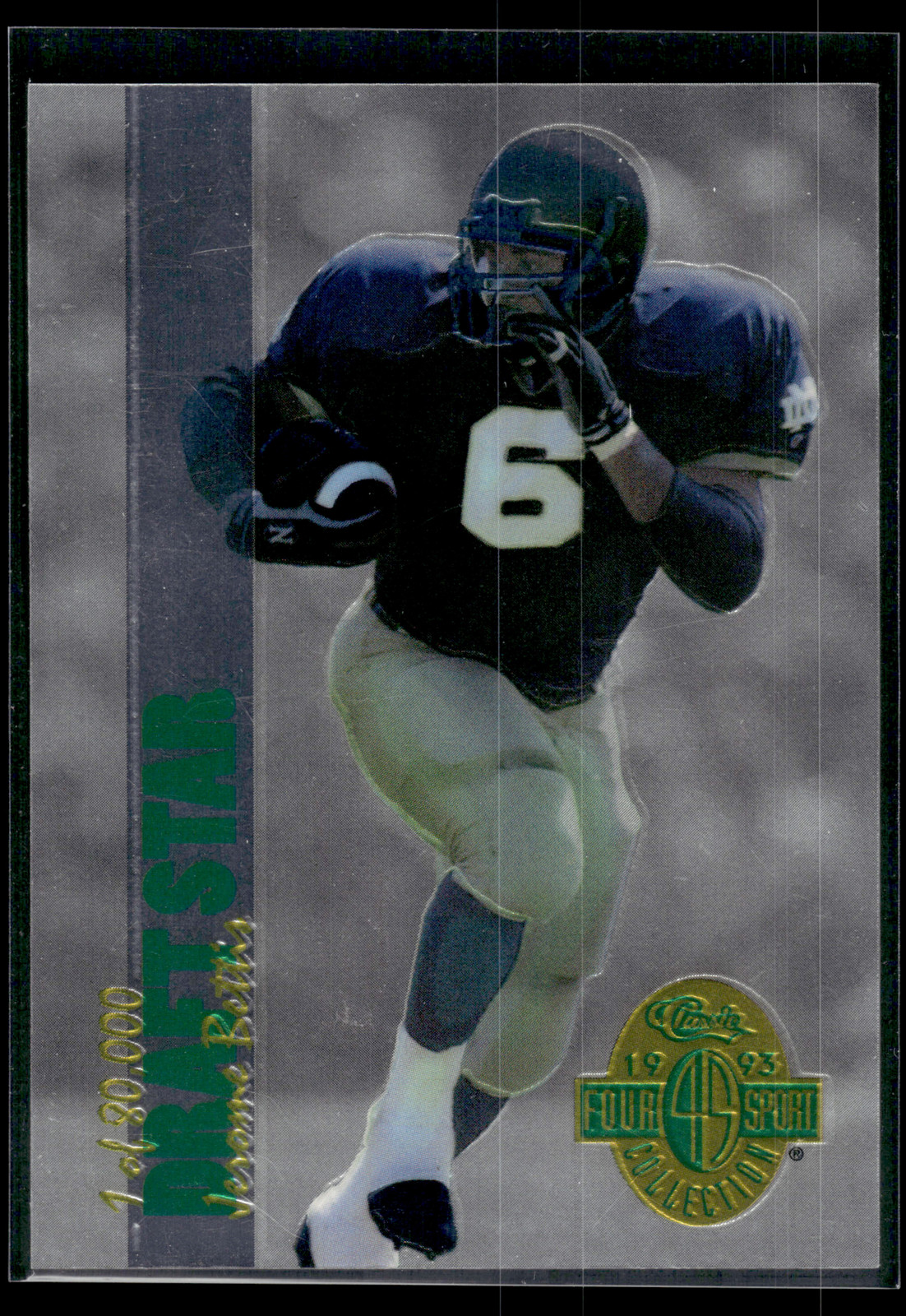 Jerome Bettis 1993 Classic Four Sport Draft Stars Card #DS51