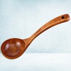 1Pc Chinesischen Stil Holz Schöpfkelle Suppe Löffel mit Lange Griff Reis