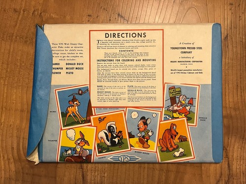 De colección 1942 Walt Disney Personaje Plaks THUMPER Mullins Mfg. Youngstown SIN USAR RARO - Imagen 3 de 7