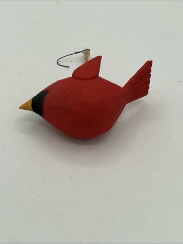 Kardinal Ornament aus Holz geschnitzt - Bild 7 von 8