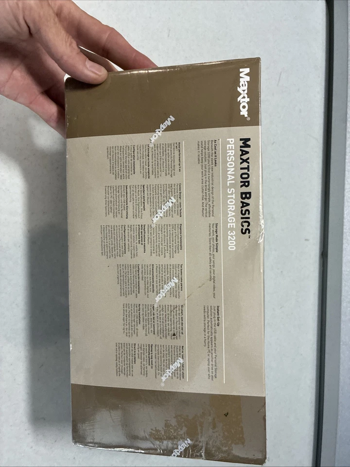 Maxtor Basics Personal Storage 3200 100 GB External Hard Drive Brand New Sealed - Image 3 of 4