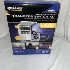 Reliance 306LRK 30Amp BackUp Power Manual Transfer Switch Kit PreWired 6-Circuit