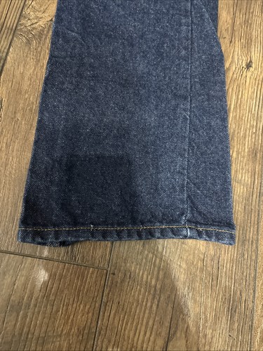 Vtg Levis 517 Jeans Mens 33x32 Dark Blue Boot Cut Orange Tab Made USA - Picture 2 of 18