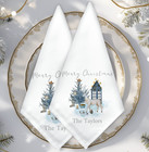 Personalised Christmas napkin, table wear, dinner fabric napkin, dining set