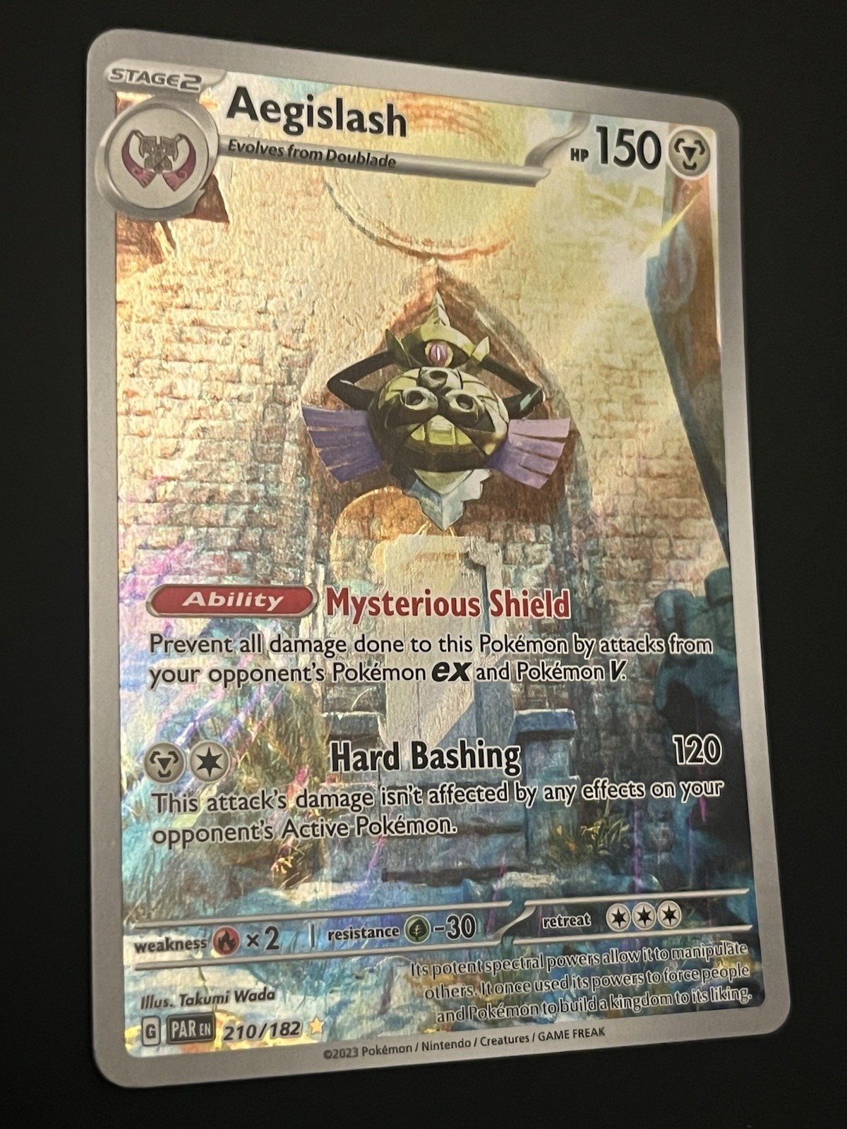 Pokemon Aegislash Holo Illustration Rare Paradox Rift 210/182 NM/M