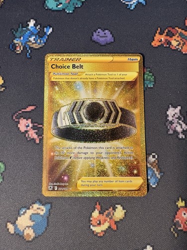 Pokémon Cards Choice Belt  211/189 Gold Secret Rare Astral Radiance - (NM) - Picture 1 of 6