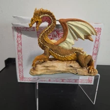 RARE Enchantica Desert Dragon 1988 Nigel Harker Figure Model Sculpture w/ Box