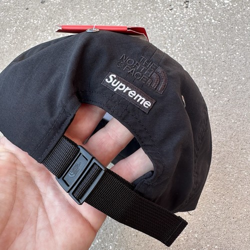 Supreme x The North Face Mountain Hat Cap Black Nylon Deadstock NWT FW17 6 Panel - Picture 5 of 9