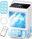 Small Air Conditioner W/ 3 Speeds&3 Modes, Remote, 1100ML Tank Humidifier, 8-Cub