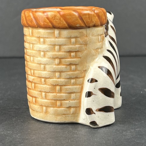 Occupied Japan Zebra Planter Succulent Figural Planter Figure - Picture 6 of 12