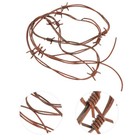 1 Set 2pcs Halloween Decorative Props Simulation Iron Wire Ornaments (Brown)