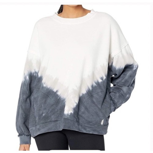 Sudadera Pullover Free People Movement Ombre Tie Dye Metti Cuello Redondo Talla M