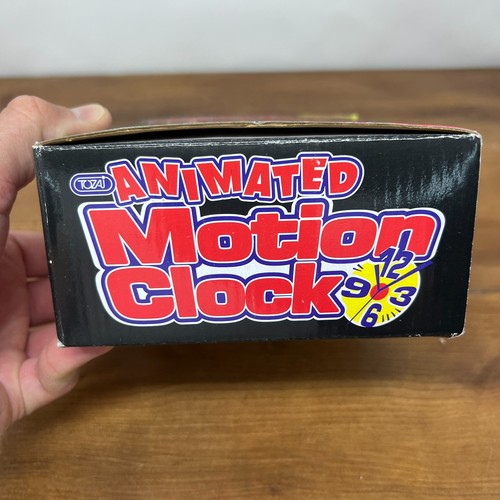 Vintage 1990's Tozai Animated Motion Cow Bull Colorful Clock Wall Clock NIB NEW - Picture 4 of 10