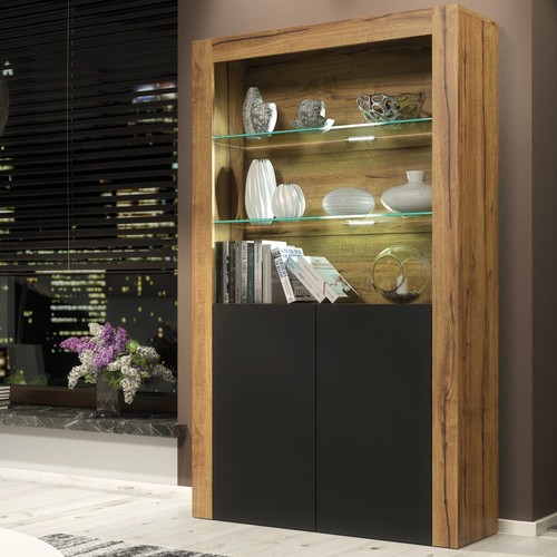 170cm Cabinet Sideboard I High Gloss/Matt Doors I Cupboard Display I Free LED - Picture 4 of 70
