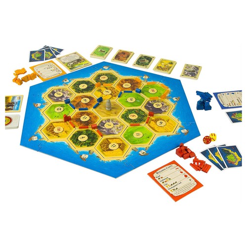 CATAN (2015 Refresh) Base Board Game For 3-4 Players Ages 10+ - Picture 5 of 6