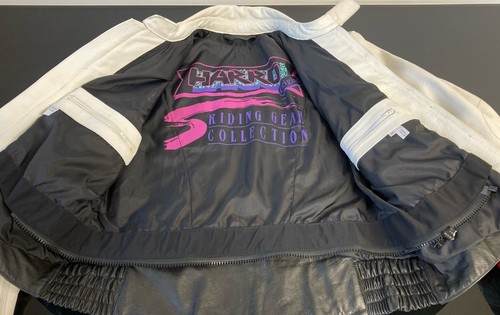 Vintage Harro Herren Echtleder Biker Jacke Größe UK Large EU 54 selten sehr guter Zustand - Bild 16 von 21