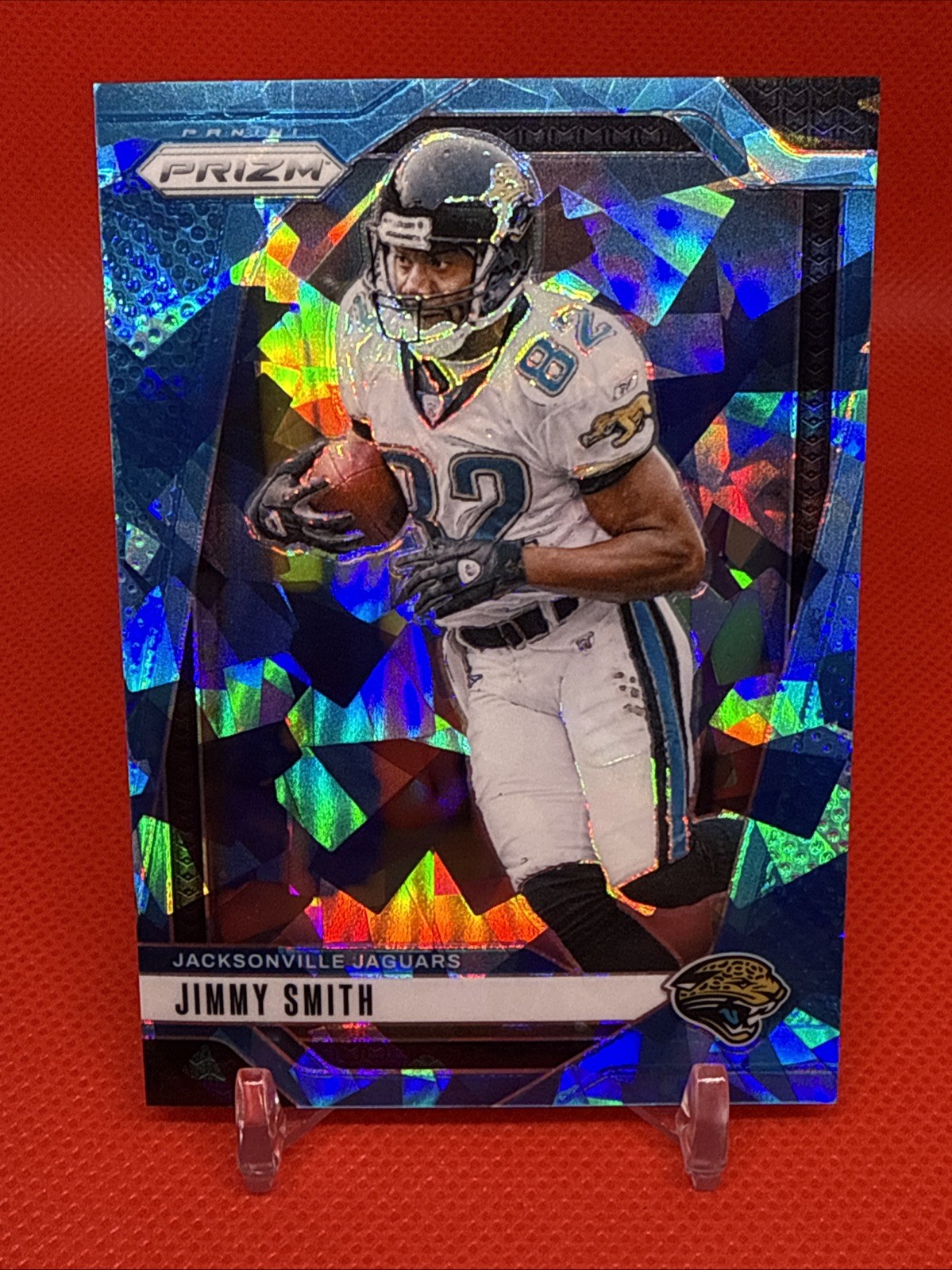 Jimmy Smith 2024 Panini Prizm Football #135 Blue Cracked Ice /99 Jaguars -HD