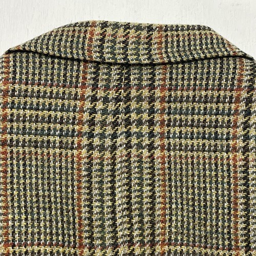 Vintage 1950s Tweed Blazer 40R Brown Glen Plaid Mens 3|2 Roll Sport Coat USA - Picture 11 of 23