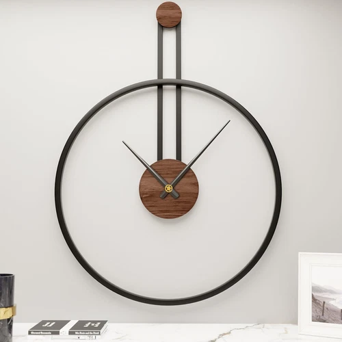 28.7×22 Inch Large Metal Giant Modern Wall Clocks for Living Room,Big Farmhou...