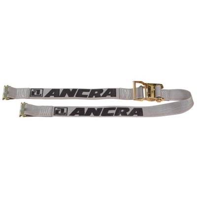 Ancra 4867214 Ratchet with Spring Actuated EFittings, 2Inch by 16Feet, Gray