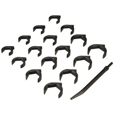 Milton Industries LTI Tool By MIlton 16-Piece SAE SHOCKIT Crows Foot Set - Heavy