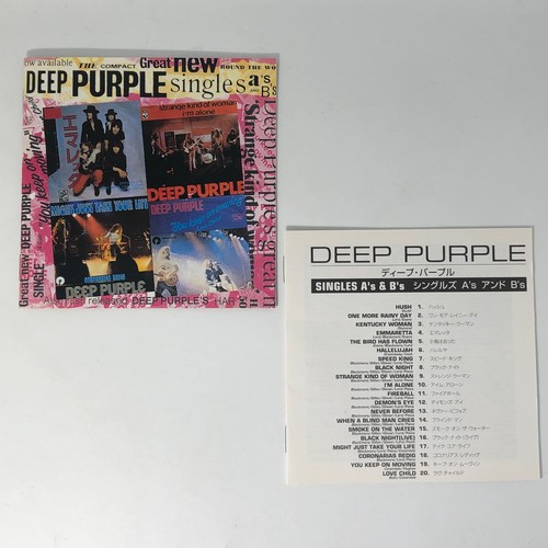 Deep Purple – Singles A's & B 20 Tracks Japan CD WPCR-2115 w/ Obi - Imagen 8 de 8
