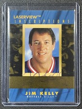 JIM KELLY 1996 PINNACLE LASERVIEW INSCRIPTIONS AUTOGRAPH AUTO 1775/3100