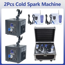 2pcs 800W Spray Down Waterfall Fountain DMX Cold Spark Machine with Flight Case