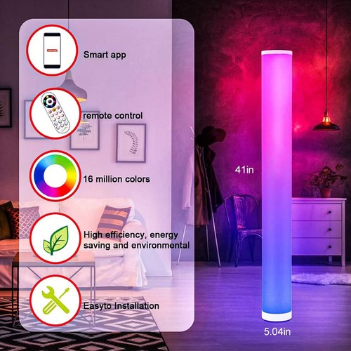 LED Standleuchte Farbwechsel RGB Stehleuchte Lichtsäule Stehlampe DIY DHL - Bild 15 von 18